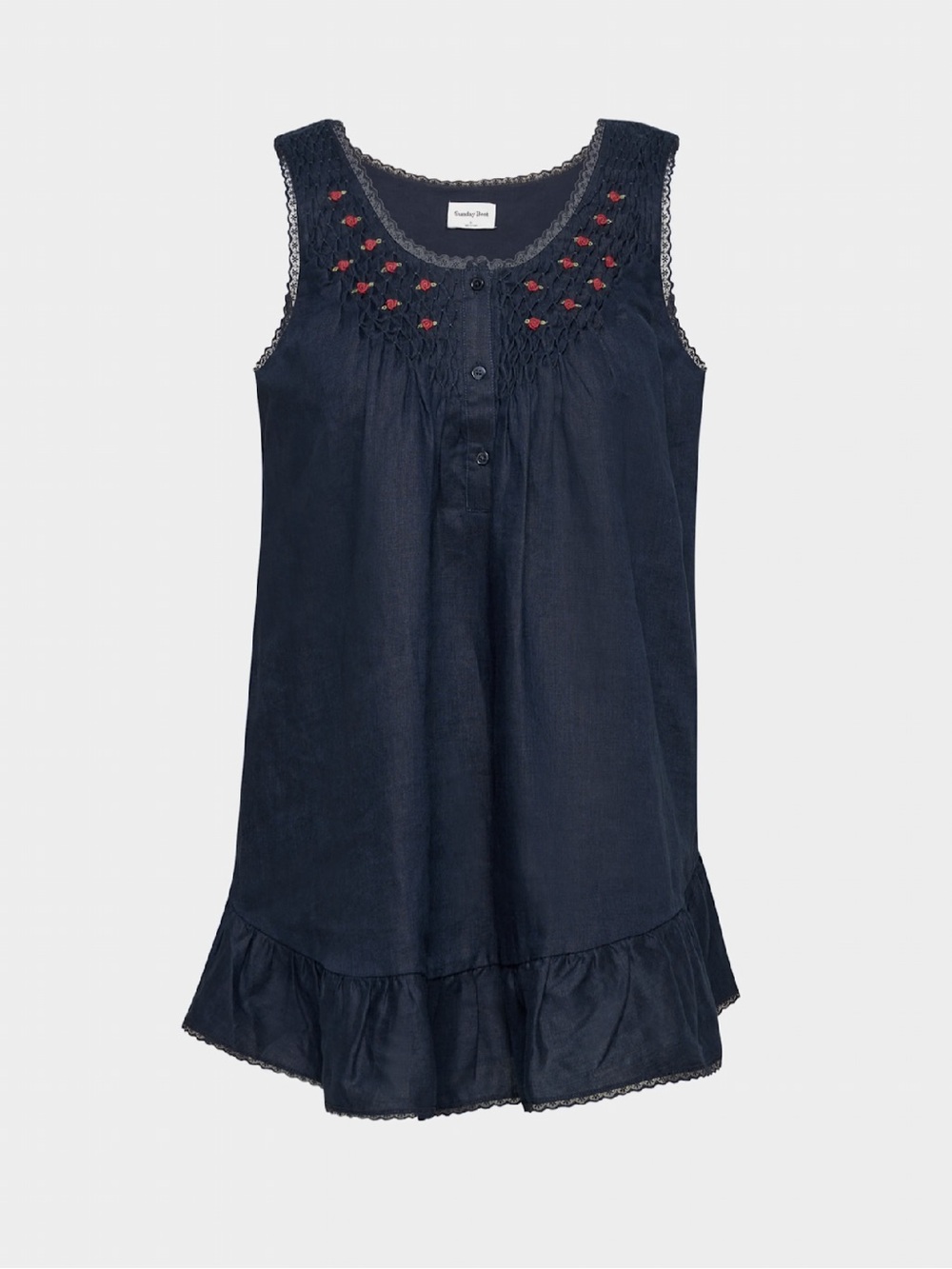 Aritzia Sunday Best Karina Linen Dress/ Admiral / 2xs/ New with tag - Picture 6 of 16